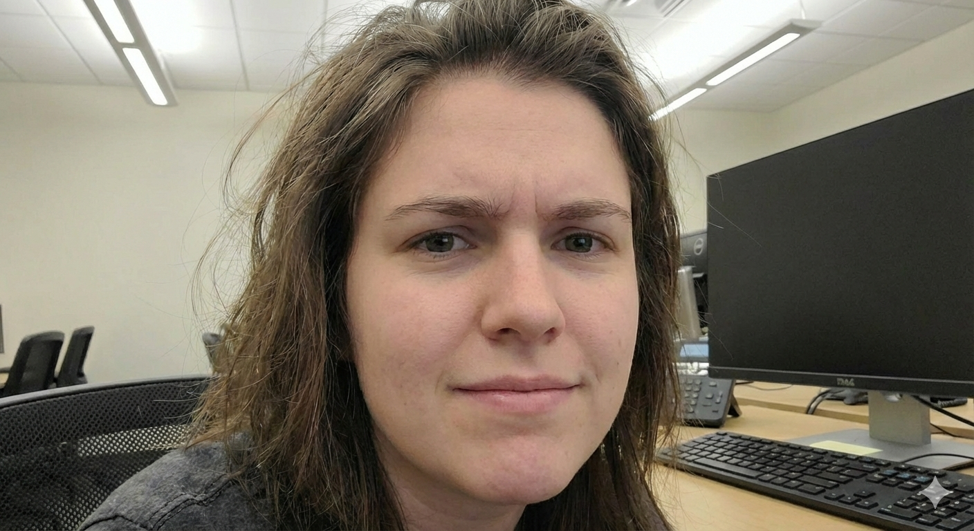 Elena Harper after walking the path